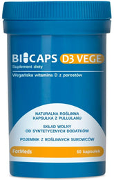 Bicaps Vitamin D3 Gemüse 300mg 60 Kapseln FORMEDS